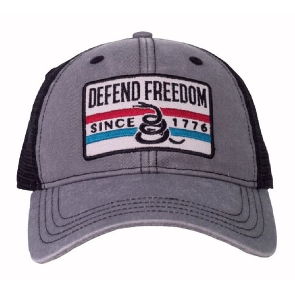 Defend Freedom Since 1776 Embroidered Mesh Cap Hat - NEW Fast Ship - Picture 1 of 3